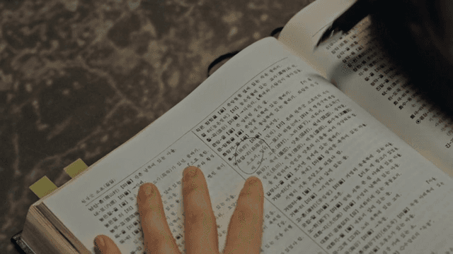 책을 집중해서 공부하는 사람