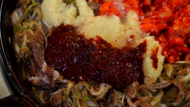 매운 한국 음식