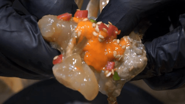 신선하게 준비된 간장게장