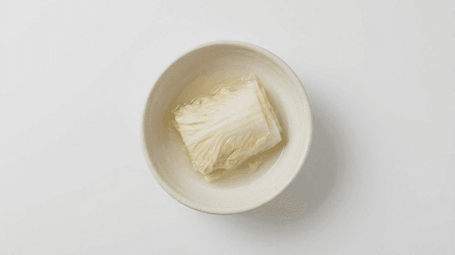 Bowl of refreshing white kimchi