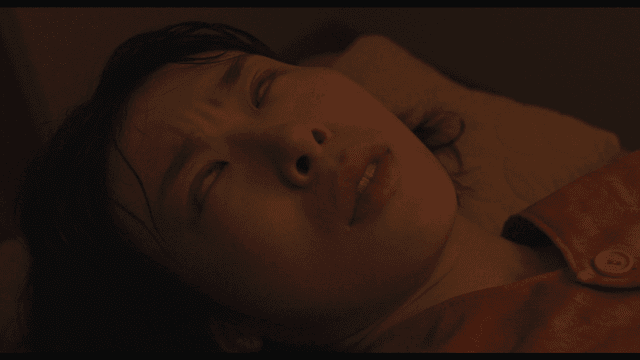 Suffering female patient
