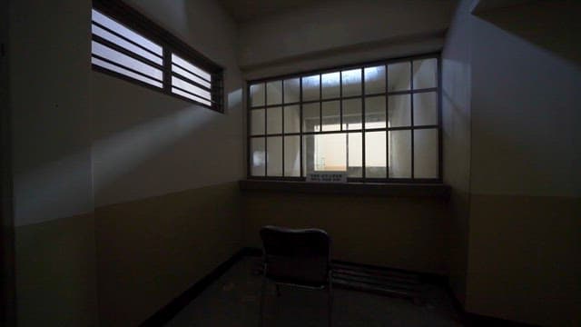 Visiting Room Inside a Prison with Sunlight