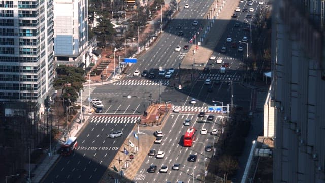 City Traffic at Intersection