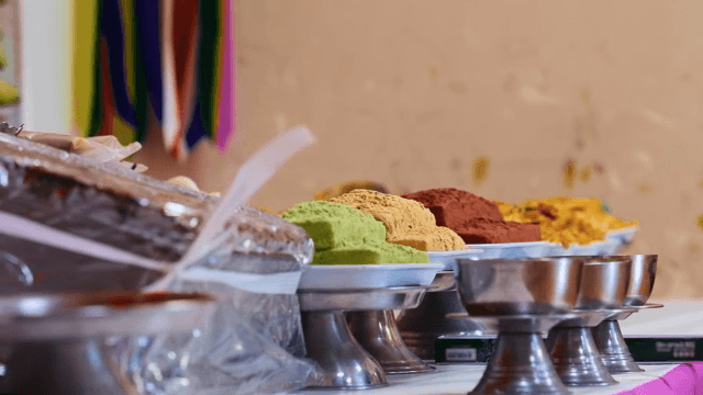 제물이 놓인 제사상