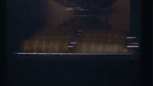 오븐에서 빵이 구워지는 과정