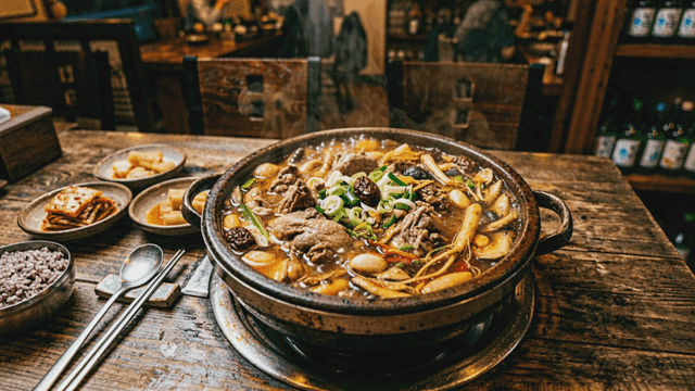 Stew boiling in restaurant