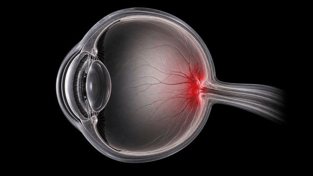 Detailed view of a human eye anatomy