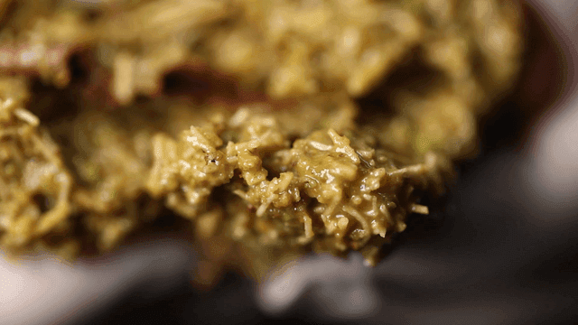 Green chewy pistachio inside