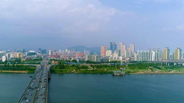 Bustling Cityscape and Traffic