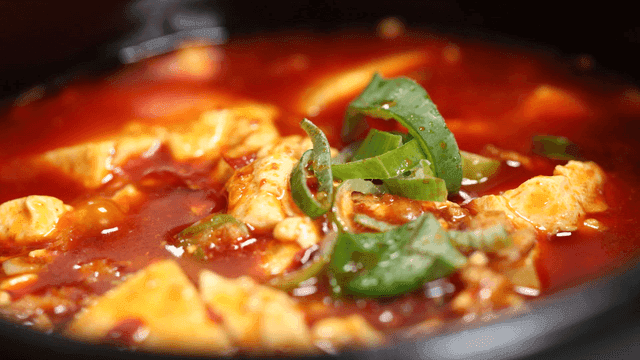 Spicy Mapo Tofu with Green Onions