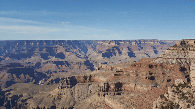 Vast canyon landscape under a clear sky