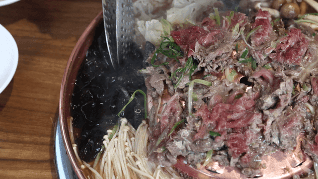 Bulgogi Hot Pot with Mushrooms