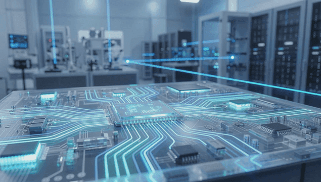 Advanced semiconductor lab with circuits