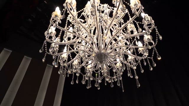 Elegant Chandelier with Glimmering Crystals