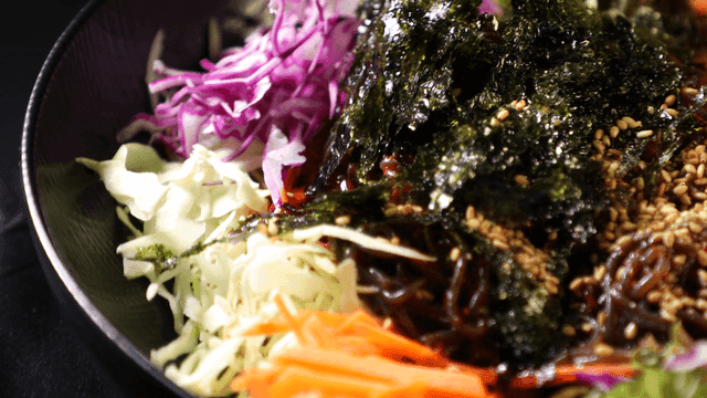 Bibim Makguksu with vegetables