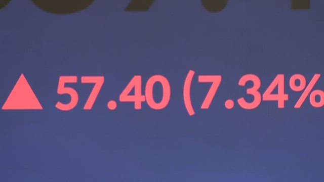 전자 디스플레이에 나타난 숫자 데이터