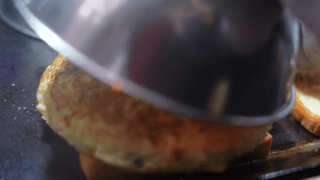 Egg omelet on bread