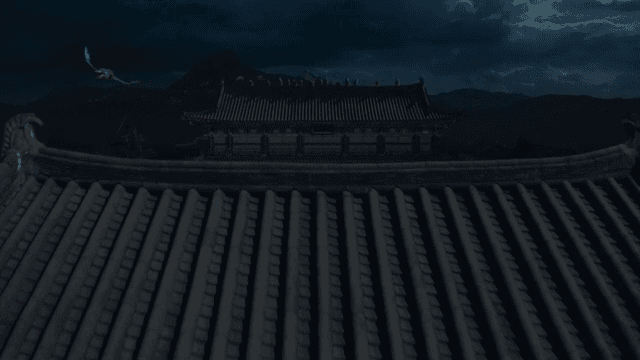 밤의 한국 전통 궁궐