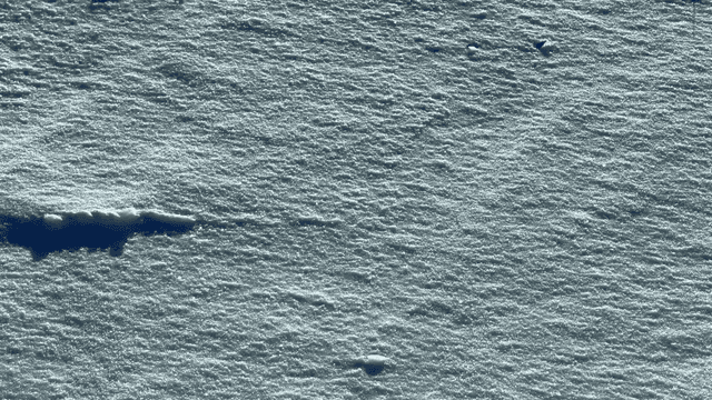 Clear, white snow piled up