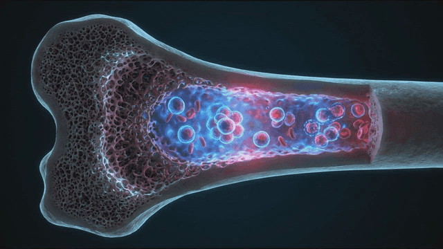 Bone marrow with blood flow