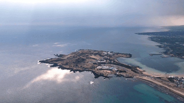 Coastal island with clear sea