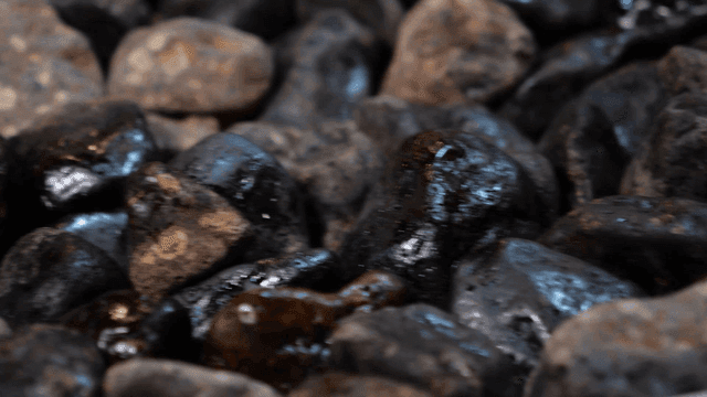 Hot stones on barbecue grill