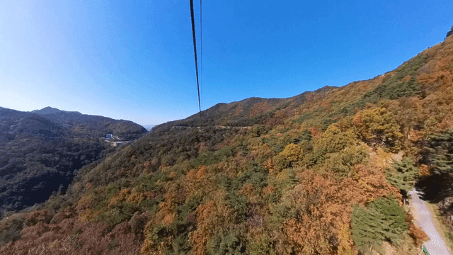 가을 산의 경치