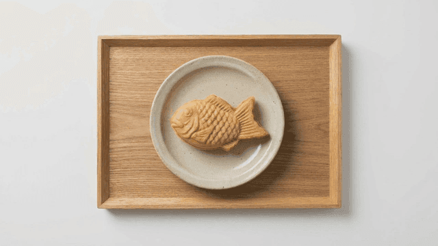 Bungeoppang on wooden tray