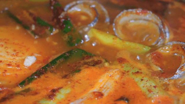 야채와 양념이 들어간 갈치조림