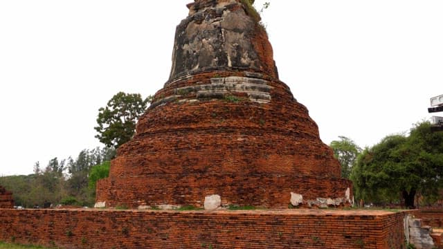 Historic site, the magnificent structure of an old Buddhist temple