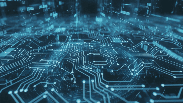 Complex digital circuit pattern