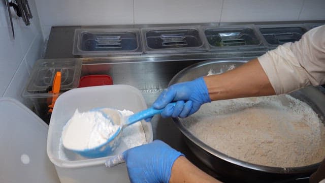 Preparing Dough in a Commercial Kitchen