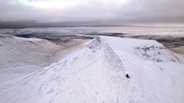 Snow-covered mountain landscape