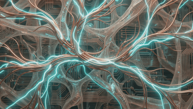빛나는 회로가 있는 복잡한 네트워크
