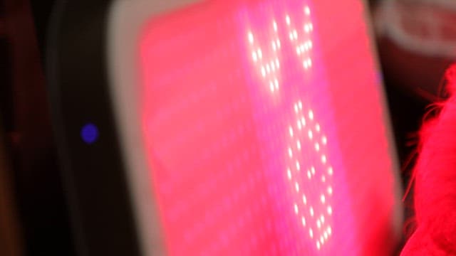 Red LED Light Therapy on Head