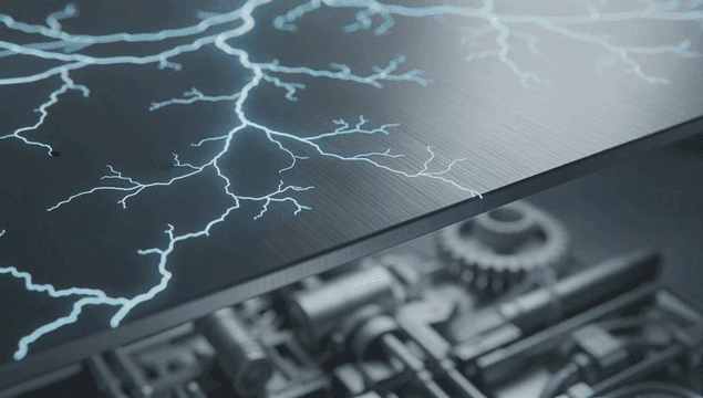 금속 표면의 전기 패턴