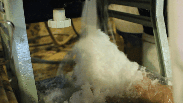 빙삭기에서 나오는 얼음