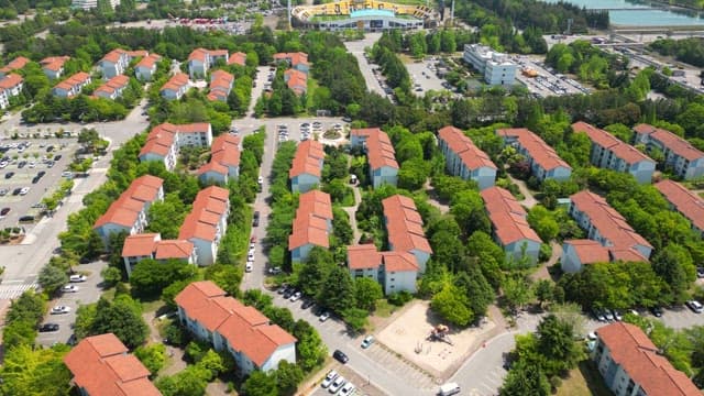 녹지와 어우러진 주택가