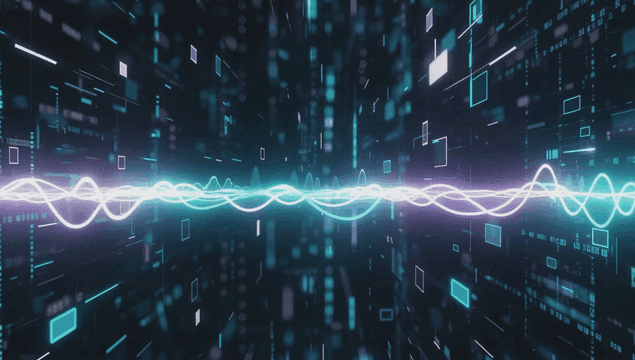 가상 공간의 디지털 파형