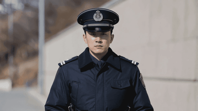 Police officer standing in uniform