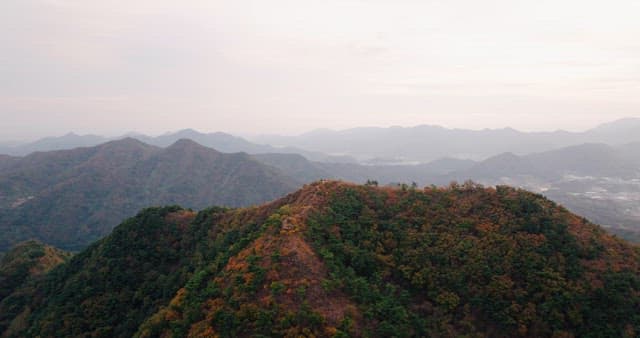 Twilight Over Serene Mountain Landscape