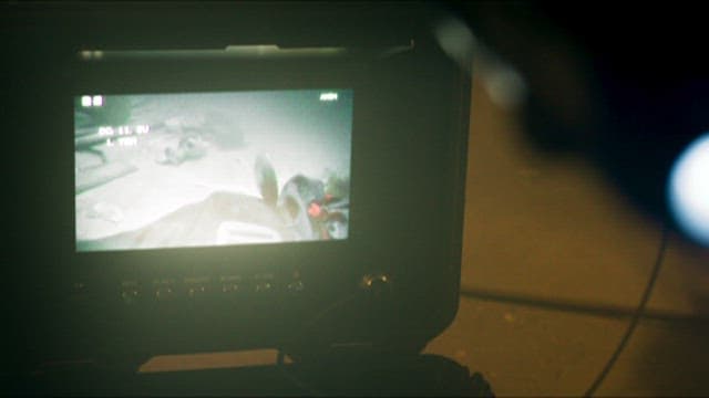 화재 현장이 모니터링되고 있는 화면