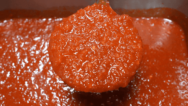 Gochujang seasoning in pot