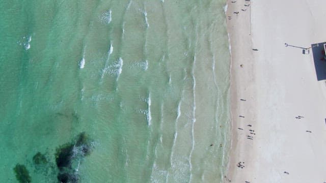Serene beach with gentle waves