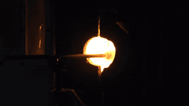 Glass that went into furnace