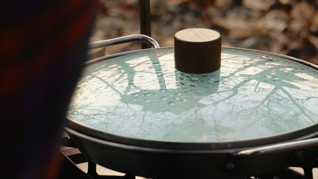 Preparing Bulgogi on a Portable Stove