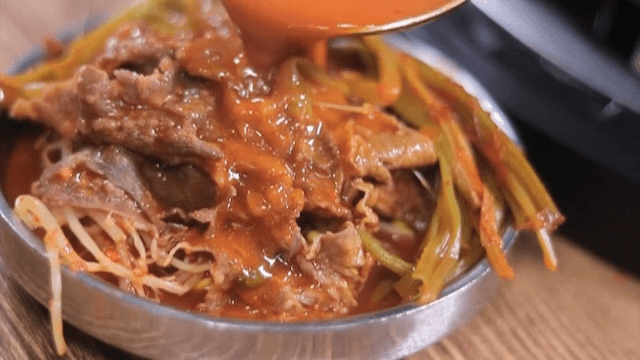 맛있는 물갈비 요리