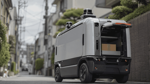 Autonomous delivery robots on residential streets