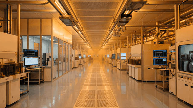 Clean and organized semiconductor factory