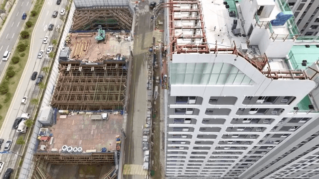 High-rise building under construction
